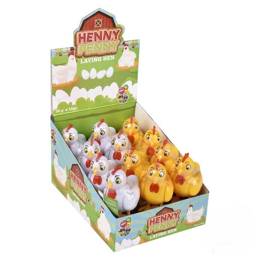Fun Frenzy Henny Penny Chicken Hen Laying Candy 12ct